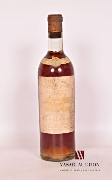 null 1 bouteille	Château HAUT BERGERON	Sauternes	1961
	Et. très fanée et tachée....