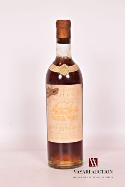 null 1 bottleChâteau HAUT BERGERONSauternes1961Et
. faded and stained. Vintage perfectly...