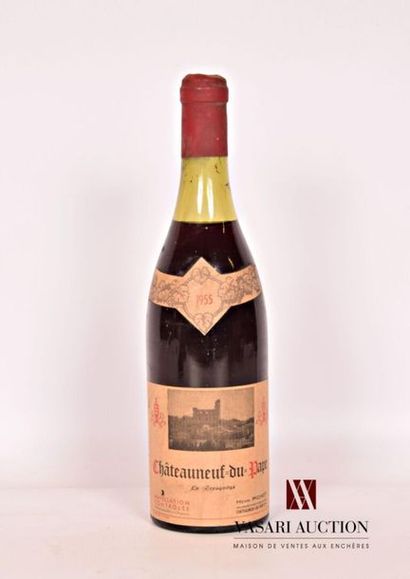 null 1 bouteille	CHATEAUNEUF DU PAPE "Le Tresquoys" mise Henri Pichot		1955
	Et....