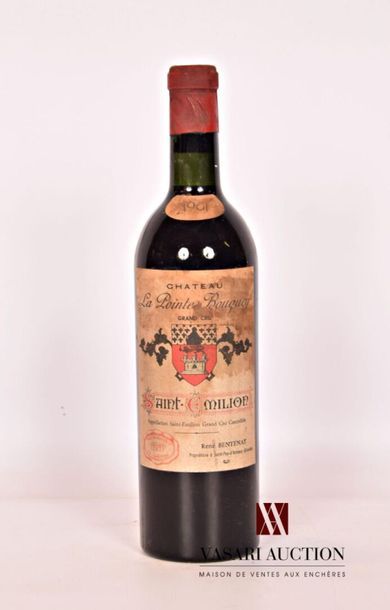 null 1 bouteille	Château LA POINTE BOUQUEY	St Emilion GC	1961
	Et. tachée. N : bas...