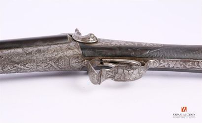 null Fusil de chasse à broches, rare fabrication luxueuse GAUBERT breveté SGDG, rare...