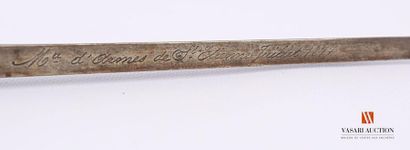 null Sabre-baïonnette GRAS modèle 1874, lame poinçonnée de 52,4 cm, marquée au dos...