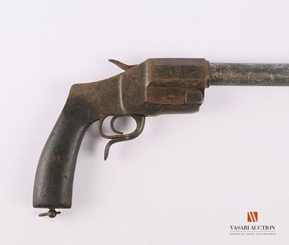 null Pistolet lance fusée " Hebel " modèle 1894, acier usiné, ouverture par clef...