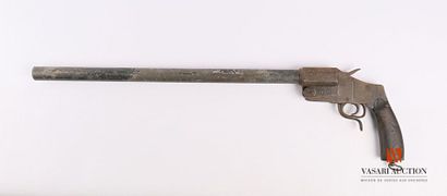 null Pistolet lance fusée " Hebel " modèle 1894, acier usiné, ouverture par clef...