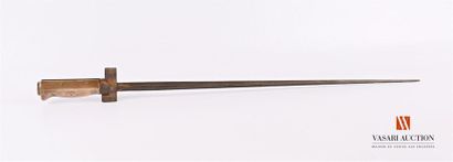 null Baïonnette LEBEL modèle 1886/93 M15, lame cruciforme de 51,5 cm, croisière sans...