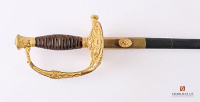 null Épée de Général de Brigade, modèle 1872, monture laiton doré ciselé à une branche,...