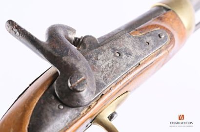 null Pistolet réglementaire modèle 1822 T bis, modèle construit neuf, platine à percussion...