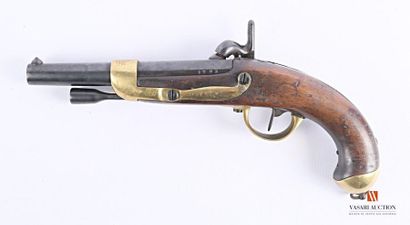 null Pistolet réglementaire modèle 1822 T bis, modèle construit neuf, platine signée...