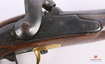 null Pistolet réglementaire modèle 1822 T bis, modèle construit neuf, platine signée...