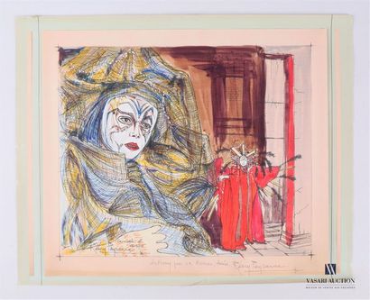 null PEYRANNE Rémy (XXth century)
Carnival of Venice
One lithograph and one reprographic...