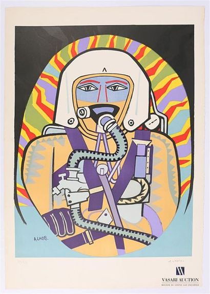 null LHOTE André (1885-1962), after L
'Age Mécanique
Lithograph in colours
Signed...