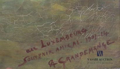 null GRANDEMANGE Camille-Auguste (1875-1934)
Au Luxembourg 
Huile sur toile
Signée...