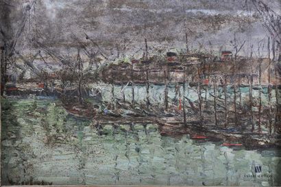 null French school of the XXth century Port

view Oil on isorel
33 x 46 cm
Framed...