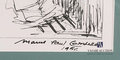null COMBELLAS Marcel Paul (1906-1989) View
of animated
alleyway print on paper
Signed...