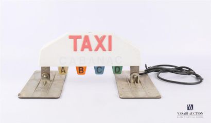 null Enseigne de Taxi Cabanac en plastique - Production AMAP Agnetiques France -...
