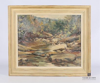 MAFLI Walter (1915-2017) MAFLI Walter (1915-2017)
Landscape by the stream
Oil on...