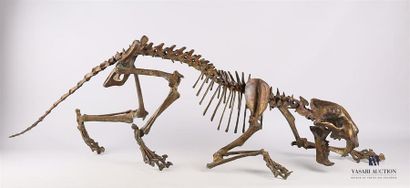 null BONNARD Gregory and DASPLET 
Saber-toothed 
Tiger Bronze with a brown and gold
patina...