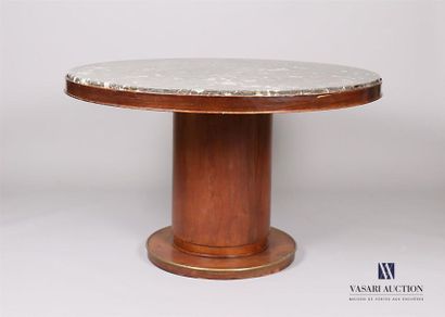 PASCAUD Jean (1903-1996) PASCAUD Jean (1903-1996) Coffee
table with circular top...