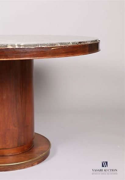 PASCAUD Jean (1903-1996) PASCAUD Jean (1903-1996) Coffee
table with circular top...