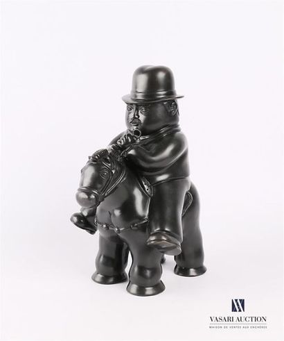 null BOTERO Fernando (born 1932), after
Cavalier
Bronze with black patina
Signed...