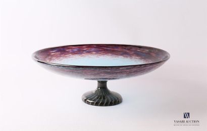 SCHNEIDER SCHNEIDER
Cup mounted in a round shape in glass with a marmoréen decoration...