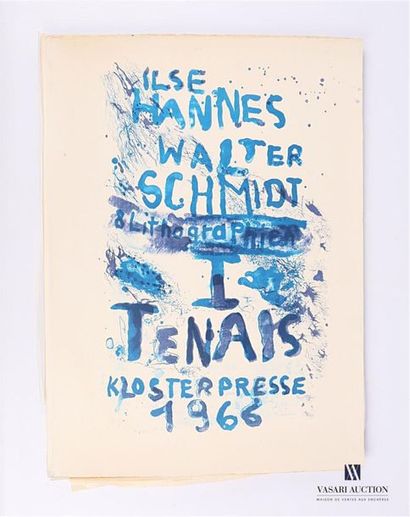 Neuf lithographies Ensemble de neuf lithographies en couleurs d'après Hannes et Walter...