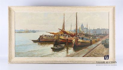 TERLOUW Kees (1890-1948) TERLOUW Kees (1890-1948) Moored

Boats Oil on canvas
Signed...