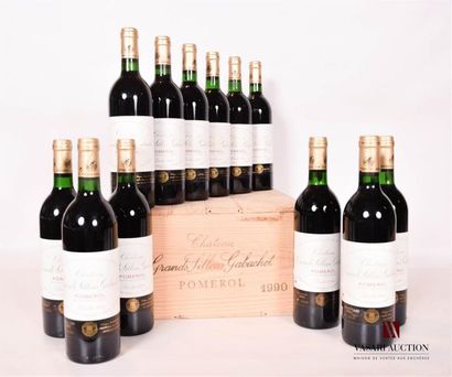 null 12 bouteilles	Château GRANDS SILLONS GABACHOT	Pomerol	1990
	Et. impeccables...