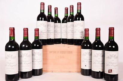 null 12 bouteilles	Château LE TUQUET 	Graves	1996
	Et.: 3 impeccables, 1 un peu usée...