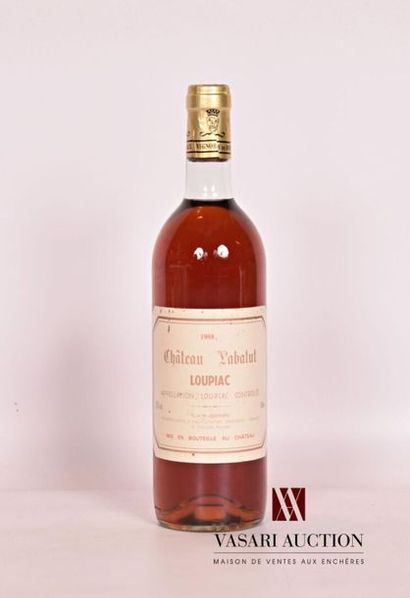 null 1 bottleLOUPIAC Château LABATUT1988Et
. A little stained with a few snags. N:...