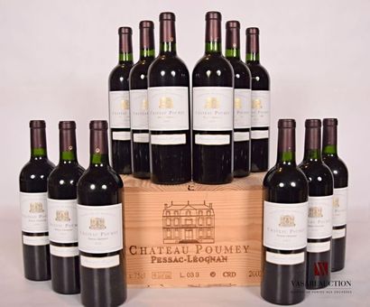 null 12 bouteilles 	Château POUMEY	Pessac Léognan	2003
	Et. impeccables. N : bas...