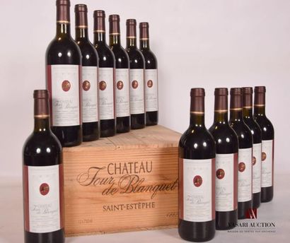 null 12 bouteilles	Château TOUR DE BLANQUET	St Estèphe	1995
	Et. impeccables. N :...