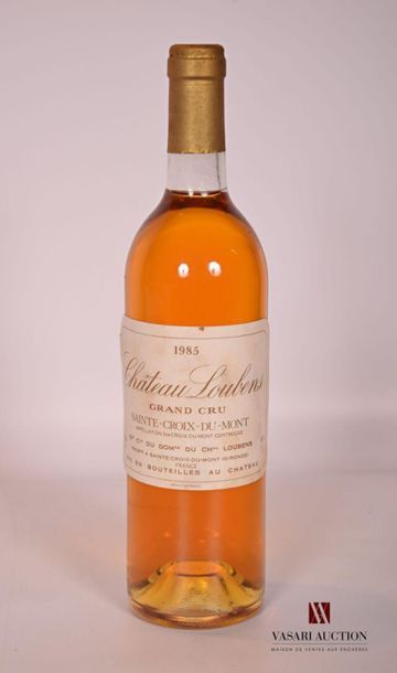 null 1 bouteille	Château LOUBENS	Ste Croix du Mont	1985
	Et. fanée et un peu tachée....