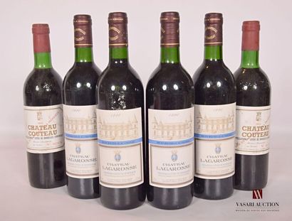 null Lot de 6 blles comprenant :		
4 bouteilles	Château LAGAROSSE	1ères Côtes de...