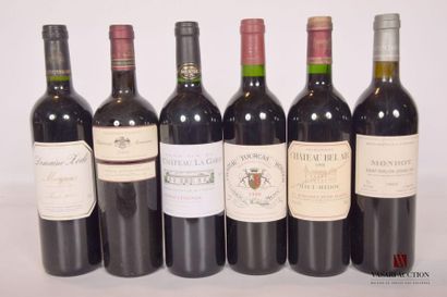 null Lot de 6 blles comprenant :		
1 bouteille	DOMAINE ZÉDÉ	Margaux	2005
1 bouteille	Château...