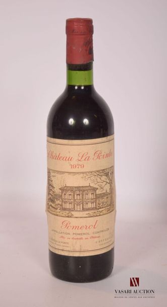 null 1 bouteille	Château LA POINTE	Pomerol	1979
	Et. fanée et tachée. N : bas go...