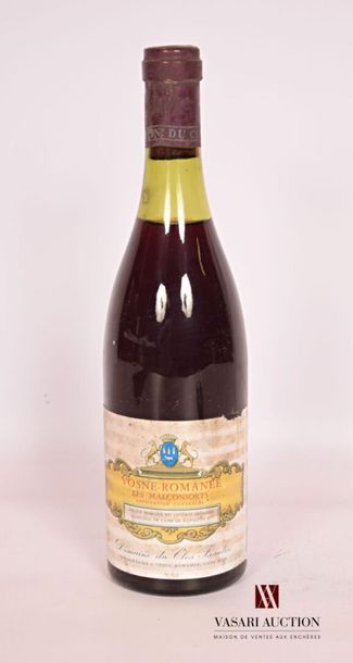 null 1 bouteille	VOSNE ROMANÉE "Les Malconsorts" mise Dom. du Clos Frantin		Mill?
	Et....