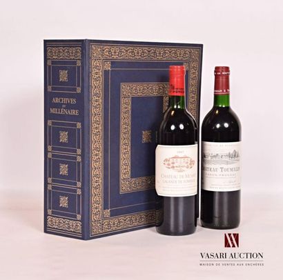 null Batch of 2 bottles including:
1 bottleChâteau DE MUSSETLalande de Pomerol 1997
1...