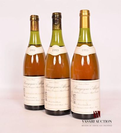 null 3 bouteilles	BOURGOGNE ALIGOTÉ blanc mise Domaine de la Tour		1993
	Et. : 1...