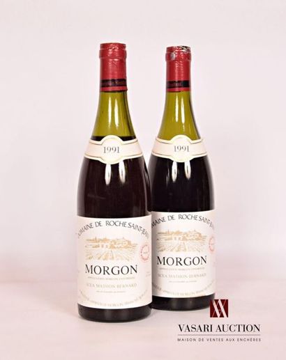 null 2 bouteilles 	MORGON Domaine de Roche St Jean mise nég.		1991
	Et.: impeccable....