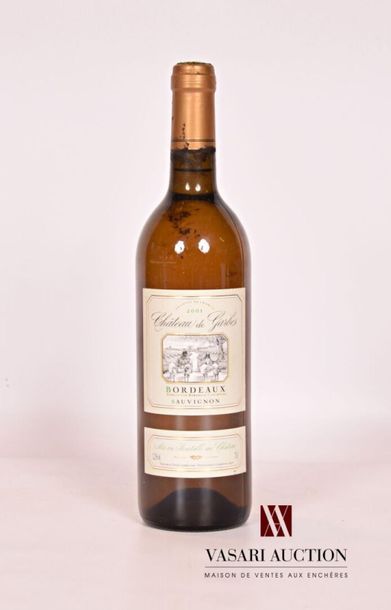 null 1 bouteille 	Château de GARBES	Bordeaux Sauvignon blanc	2001
	Et. excellente....