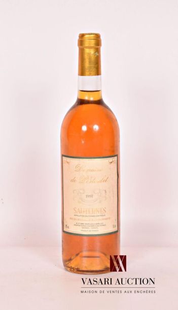 null 1 bottleDOMAINE DE PISTOULETSauternes1997Et
. a little faded and stained. N:...