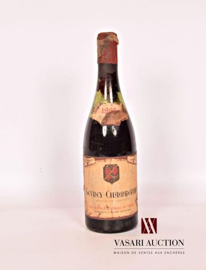 null 1 bouteille	GEVREY CHAMBERTIN mise Les Petits Fils d'Henri de l'Euthe		1964
	Et....