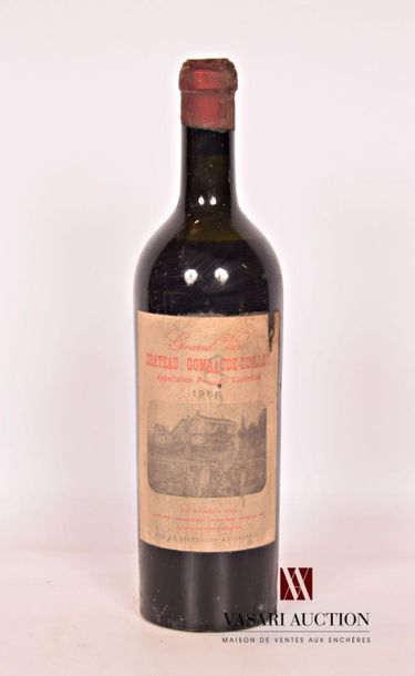 null 1 bouteille	Château GOMBAUDE GUILLOT	Pomerol	1958
	Et. fanée et tachée (1 accroc,...