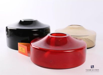 null SALVIATI (VENICE)
Three stackable black, grey and red vases model Colonna created...