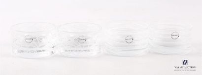 null SALVIATI
Suite of four candle holders that can form glass salt shakers of two...