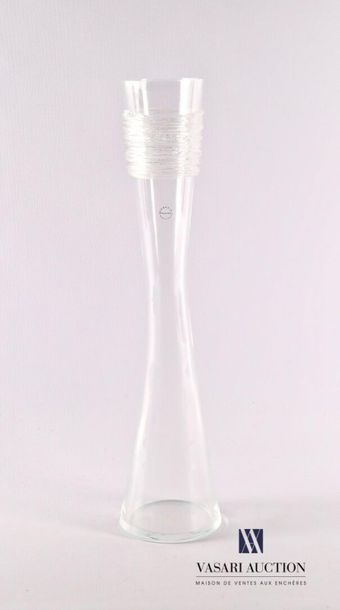 null SALVIATI
Vase soliflore, modèle Teseo Grande, en verre transparent le fût légérement...