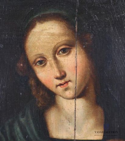 null Suiveur du Pérugin (1446-1523)
Vierge à l'Enfant
Huile sur panneau
38,5 x 29...