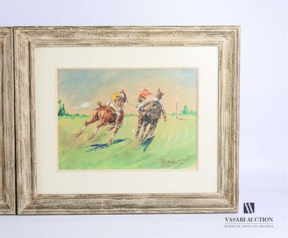 null ORDER Paul (1900-1969) Polo

match Two mixed
techniques Signed lower right and...