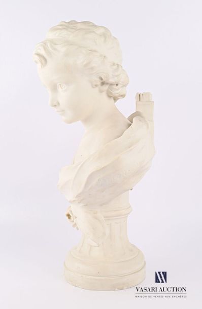 null LEONARD Agathon (1841-1923) d'après
Cupidon ou Amour
Biscuit 
Signé à l'épaule...